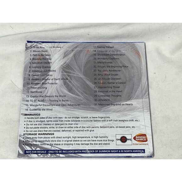 SUMMON NIGHT 6: LOST BORDERS OFFICIAL SOUNDTRACK New and Sealed - Picture 2 of 2